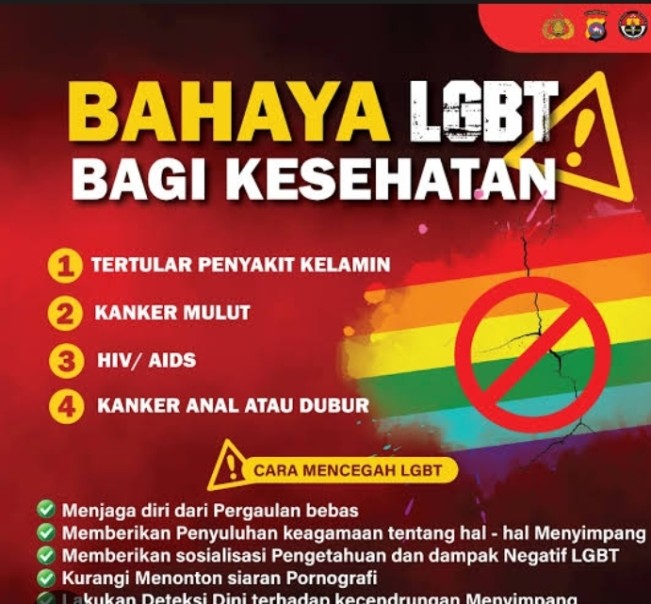 Ilustrasi bahaya LGBT bagi kesehatan. [Instagram]